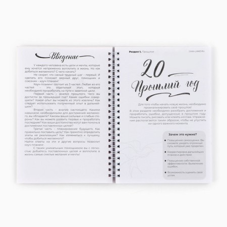 Planing A5, 80 sheets, on the crest "New Year. New self ", in a soft cover-2
