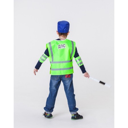 The carnival costume "DPS inspector", with a rod and kraga, p. 32–34, 5-10 years old-4