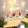 New Year's candle set "Santa Claus with a Christmas tree", 4 × 6 cm, 3 pcs