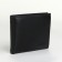Male purse for magnet, clip for bills, separation for SIM cards, black color