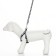 Sports set a reflective, leash 120 x 1 cm, fire 23-35 cm, black