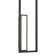 Wall lamp Mantra Boutique, LED, 2740LM, 3000K, 250x66x1000 mm, black color black