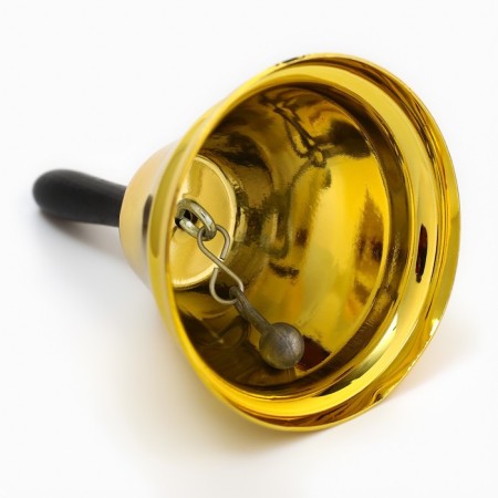 Desktop bell, 9 x 14.5 cm, gold-1
