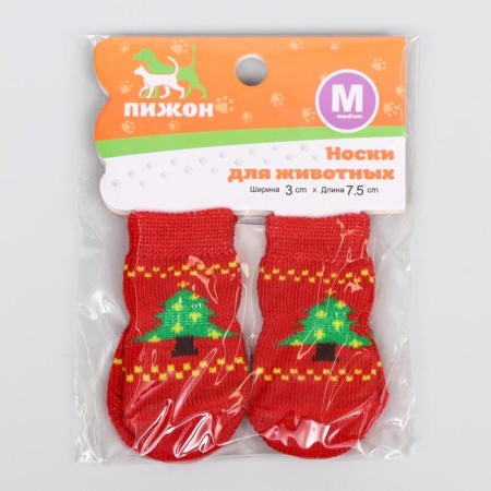 Noskes non -slip "Christmas trees", m (3/4 * 7 cm), set 4 pcs-1