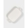 The baking form of the share "Zephyr", 38 × 22 × 6 cm, rectangular, ceramics, white