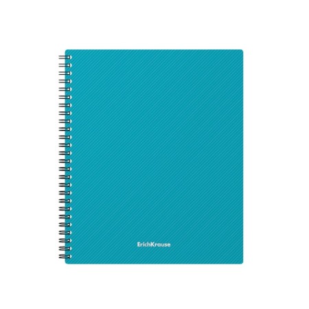 Notebook A5, 80 sheets in the cage on the crest Erichkrause "Glance Vivid", plastic cover, offset block, whiteness 100%, mix-1