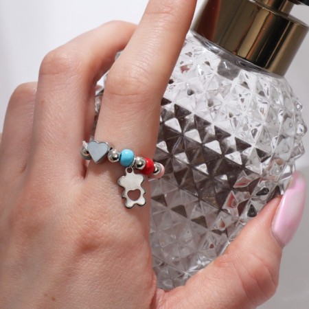 Ring "Bear", color in silver-2
