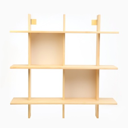 Shelf hinged riff, 90x22x90, pine array-1