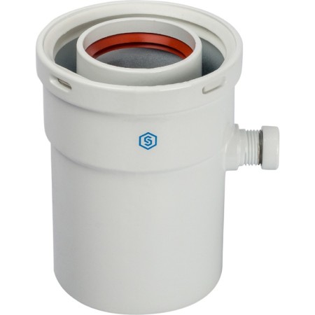 SCA-6010-000101 chimney element, vertical condensate collection, DN60/100-1