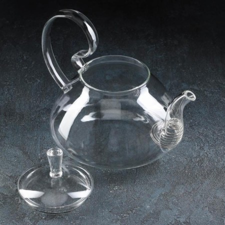 Glass teapot with metal sieve Magistro, 1 l, 20.5 × 15 cm-1