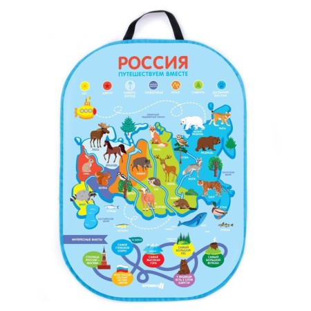Protective seat cover - Perenopinai "Map of Russia" 670x475 mm-2
