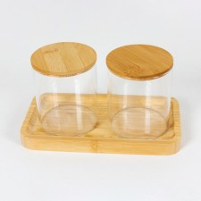 Joy Home bamboo set for storing cosmetics, 20.3x11x1.8 cm
