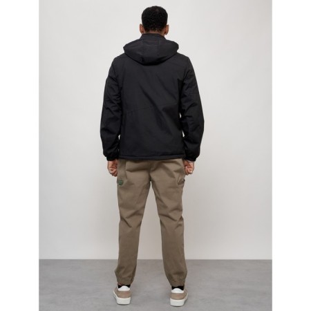 Sports male jacket, size 56, black color-3