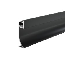 Алюминиевый профиль плинтус с подсветкой Led Strip ALM-5314-B-2M, 200х5,3х1,38 см, цвет чёрный
