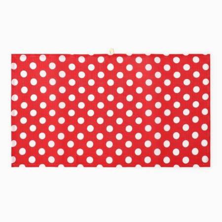 Towel 35x60cm peas, red, waffle, 120 g/m, HL100%-5