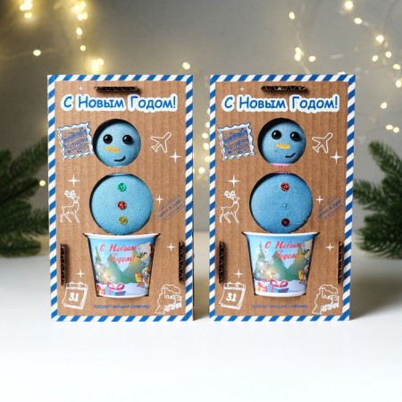 Growing gift grass grass "Convert New Year's snowman" mix