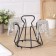 Stand for glasses of a share, 20 × 20 × 18 cm, black color