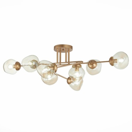 Ceiling EVOLUCE lamp. Sle155702-08. More. 8x40 watts, E14, 100x64x34 cm, golden color