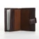 Male purse on magnet 3 in 1, department for auto documents, passports, brown color