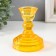Crystroff-3 candlestick Orange 10.5x8.5 cm