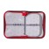 Penal 3 sections, tab inside, 140 x 210 x 40 mm, fabric, calligrata top block "Dino"