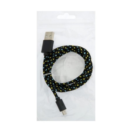 Defender USB08-03T, USB - microUSB, 1 m, tissue braid, black-2