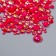 Decor for creativity plastic "Half of beads. Raspberry mother of pearl" d = 3-10 mm, set 10 grams