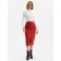 Skirt with a cut -out section, minku, brick color, size 50