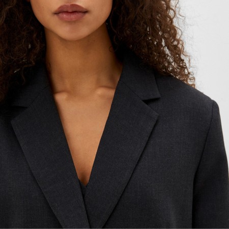 Women's jacket with buttons on the back of Mist, R.S-M, Black-2