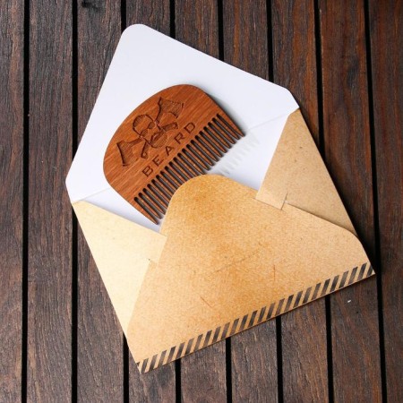 Beard beard comb, 7.3 x 5.4 cm-1