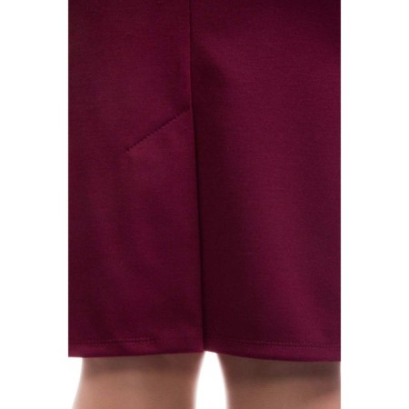 Female skirt, size 42, burgundy color-4