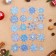 Set of stickers design "winter shine" holographic foil, 49.3x33.6cm