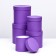 Set of hats 5V1, dark lavender, 23 x 23 - 15 x 15 cm