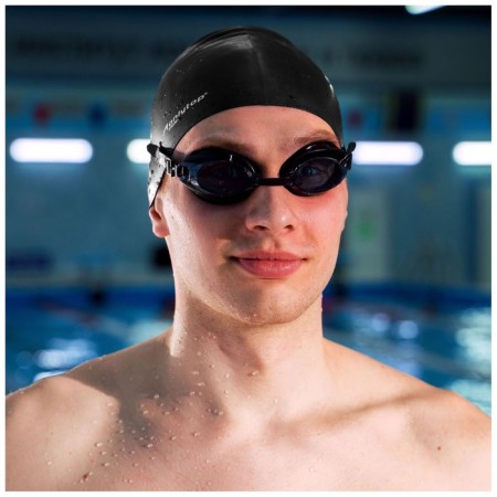 Set for swimming adult Onlytop: glasses, beryushi, hat, girth 54-60 cm-2