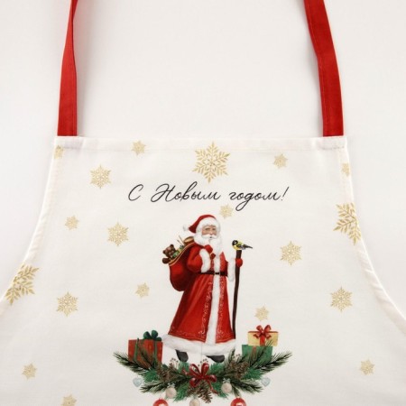 Apron Ethel New Year's fair 60x70cm, 100% HL, sarzha 190 g/m2-4