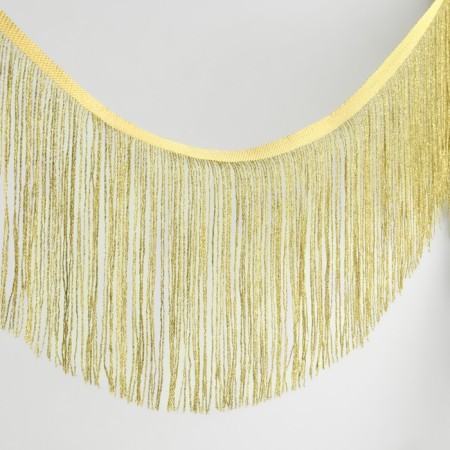 Decorative braid "Furrm", 15 cm, 5 ± 0.5 m, gold color