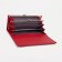 Women's wallet on magnets, red color
