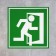 Signs "Right Bch" 100 × 100, adhesive base