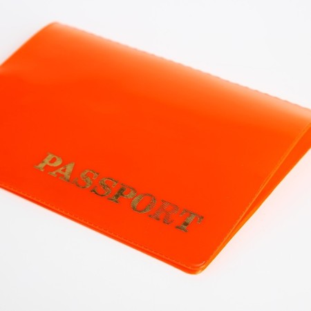 Passport cover, orange color-4