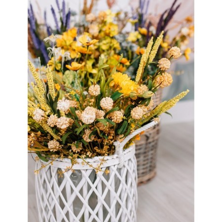 Artificial flower "Eremurus Field", height 75 cm, yellow color-2