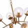 Suspended EVOLUCE lamp. Sle220803-08. Andria. 8x40 watts, E14, 74x74x52 cm, brass color