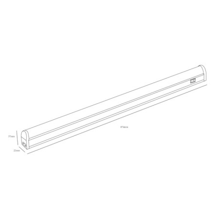 Linear LED era lamp with a movement sensor LLLED-02, 874x22x37 mm, IP20, 12W, 1000lm, 4000k, white-5