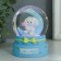 Souvenir Polystone Water Ball Light "Bunny on the crescent" mix 6x6x8.5 cm