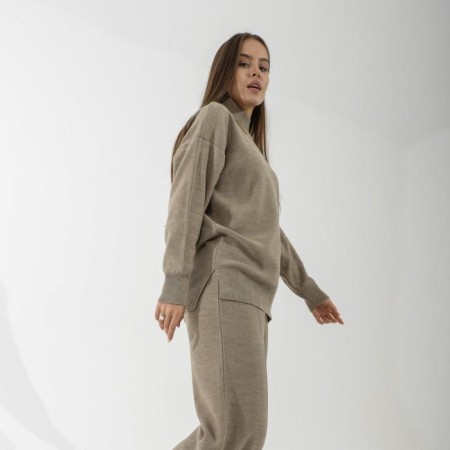 Knitted suit SL, 42-44, coffee-1
