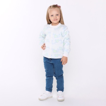 Children's jacket, white color, height 110-116 cm-1