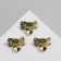 Brooch "Heart" with a bow, color mix in gold (indivisible packing 12 pcs., Price per pcs.)