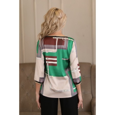 Female jumper, size 46, green color-1