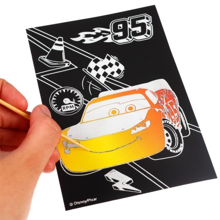 Engraving with a rainbow base, 10*15cm "Cars"-4