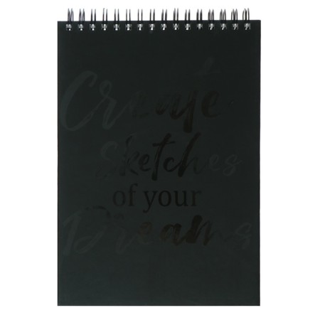 Sketchpad A5+, 40 sheets on the crest of the "horse", solid cover, matte lamination, an offset block 120 g/m2-1