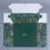 Folding box for 9 cupcakes with the Winter Garden window, 25 x 25 x 10 cm, New Year